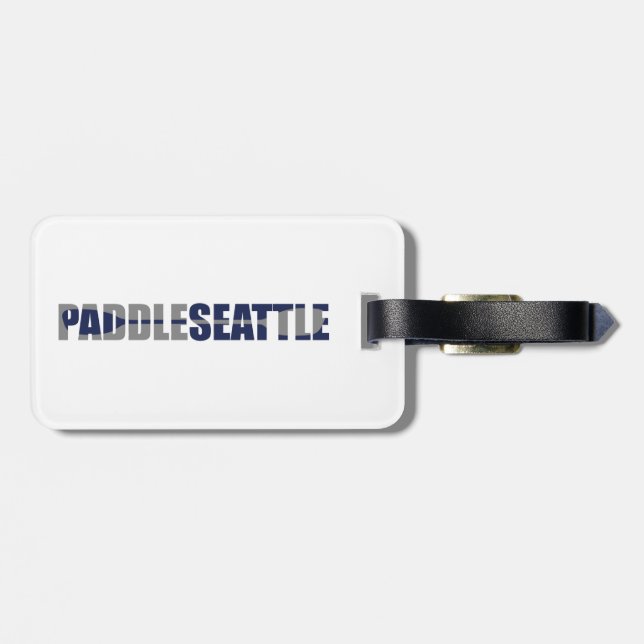 Paddle Seattle Kayaking Bagagebricka (Baksida Vågrät)