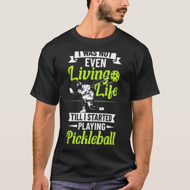 Paddle Sport Pickleball Player-spel för inomhusbru T Shirt (Framsida)