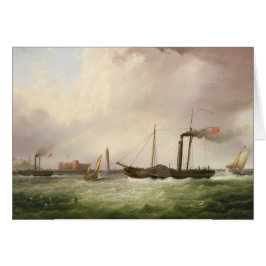 Paddle Steamer Ariel 1831 Hälsningskort