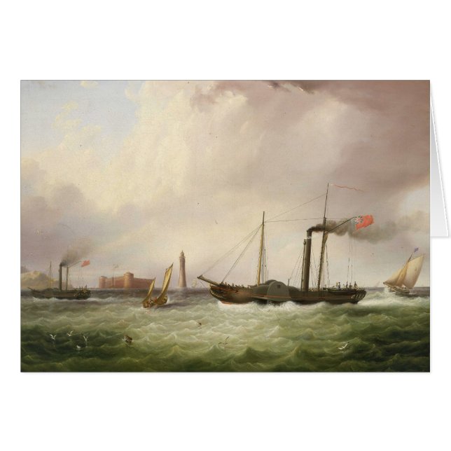 Paddle Steamer Ariel 1831 Hälsningskort (Framsidan Horizontal)