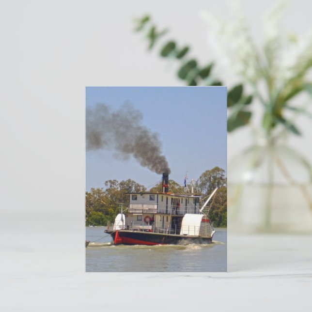 Paddle Steamer River Murray, vykort (Stående Fram)