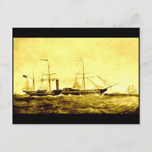 Paddle Steamer, RMS "Britannia", 1840 Vykort