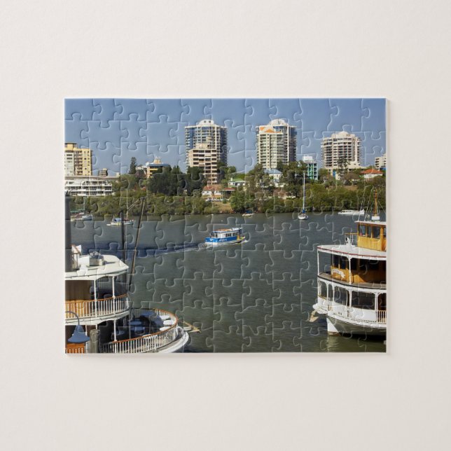 Paddle Steamers, Brisbane River, Brisbane Pussel (Horisontell)