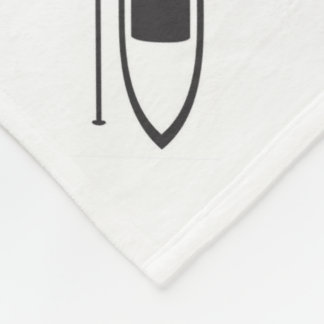 Paddle stiger ombord filten fleecefilt