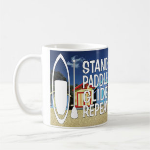 Paddle stiger ombord muggen kaffemugg