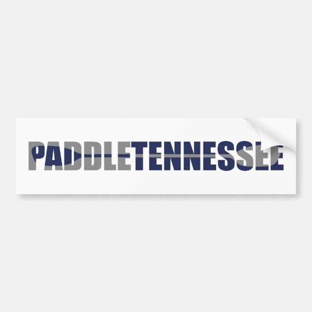 Paddle Tennessee Kayaking Bildekal (Framsidan)