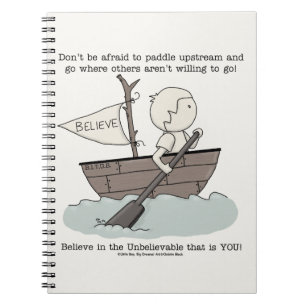 Paddle uppströms anteckningsbok