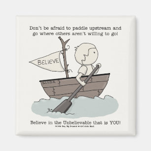 Paddle uppströms magnet