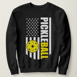 Paddleball Älskare, amerikansk Flagga Pickleball P T Shirt