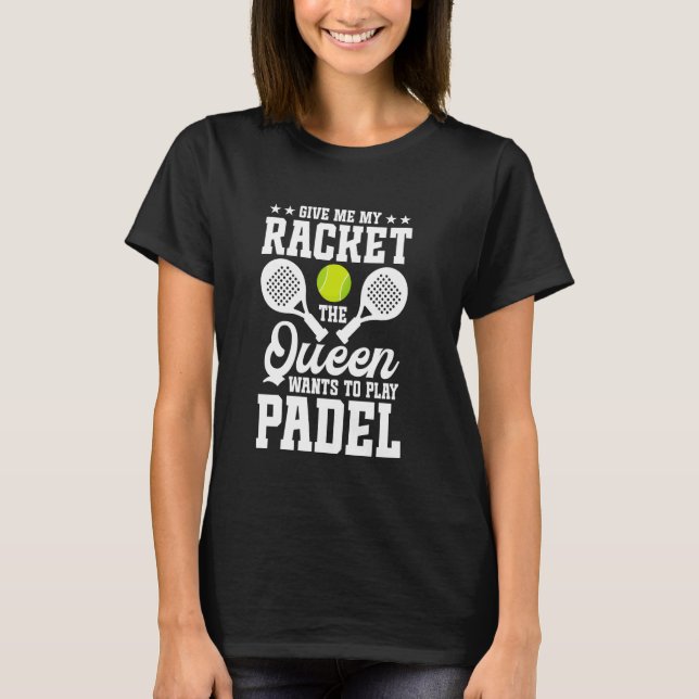 Paddleball Player Tournament Game Fan Racket Lover T Shirt (Framsida)