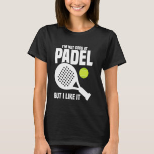 Paddleball-spelare Inte Bra Rackethängiven Padel T Shirt
