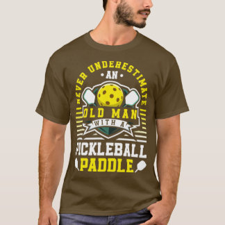 Paddleball Sport Pensionerad Pickleball Paddle Spe T Shirt