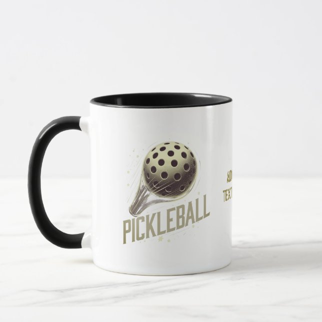 Paddleball Tee Sports Älskare Pickleball Player Mugg (Vänster)