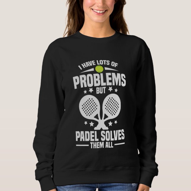 Paddleballracket Elskande Spelare Problem Spel Fan T Shirt (Framsida)