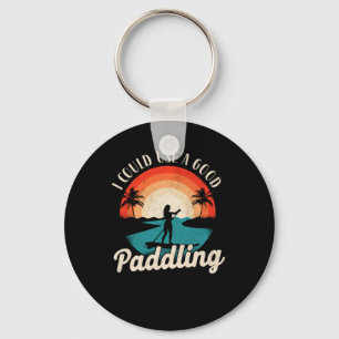 Paddleboard, jag kan Använda en Bra Paddling Girl Nyckelring