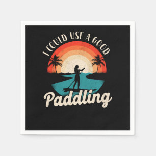 Paddleboard, jag kan Använda en Bra Paddling Girl Pappersservett
