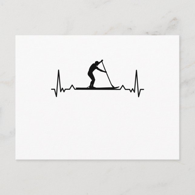 Paddleboard-present för paddlare vykort (Framsida)