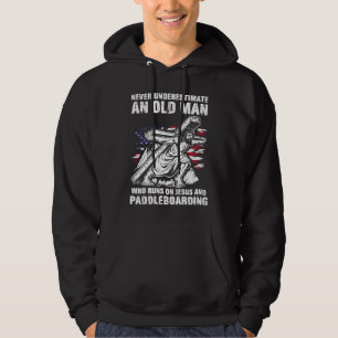 Paddleboarding Pappa Christian Paddle Board Farfar Hoodie