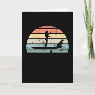 Paddleboarding Sunset Gift for Women Kort