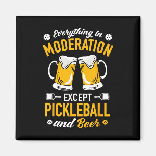 Paddlell Tennis - Dminton Beer Mugg Picklell och b Magnet