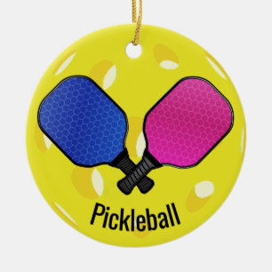 Paddles design av Pickleball Boll Julgransprydnad Keramik