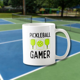 Paddles Pickleball Gamer och Boll Kaffemugg