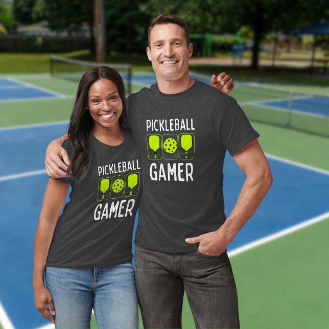 Paddles Pickleball Gamer och Boll T Shirt (Skapare uppladdad)
