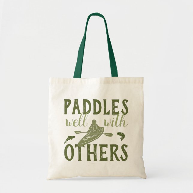 Paddles well with other Sage Grönt Kayak Tygkasse (Framsidan)
