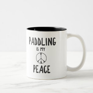 Paddling är min fred Två-Tonad mugg