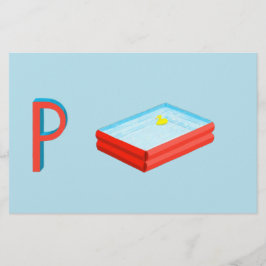 Paddling Bassäng Papper