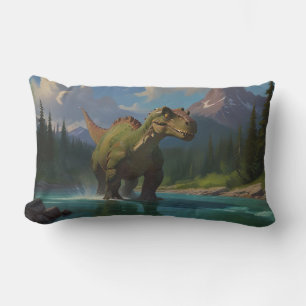 Paddling Brontosaurus & River Roligt Lumbarkudde