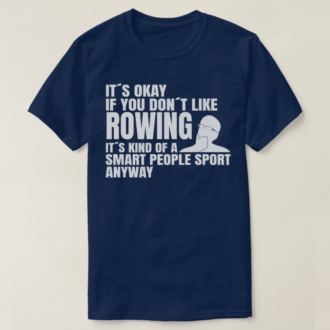 Paddling Rwing Rwing är en smart folksport T Shirt (Design framsida)