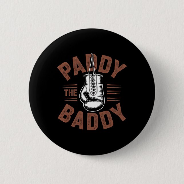 Paddy Baddy Irish Boxing Fläkt Gift Knapp (Framsida)