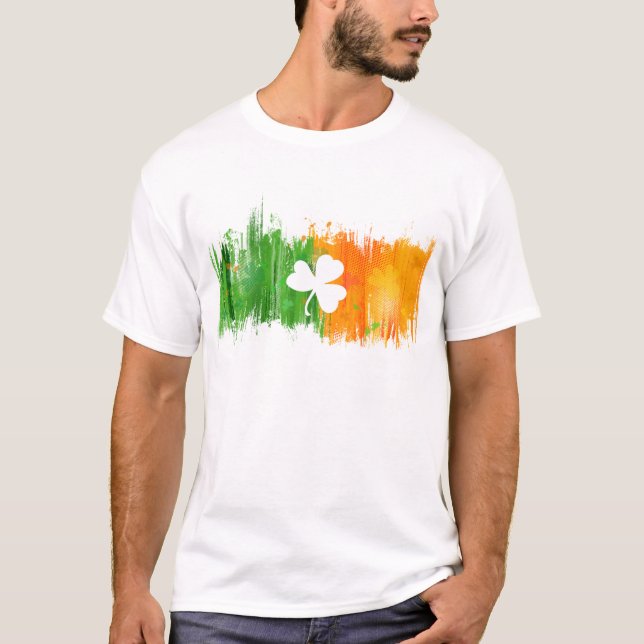 Paddy Bläck Lyckliga Klöverblad Tee (Framsida)