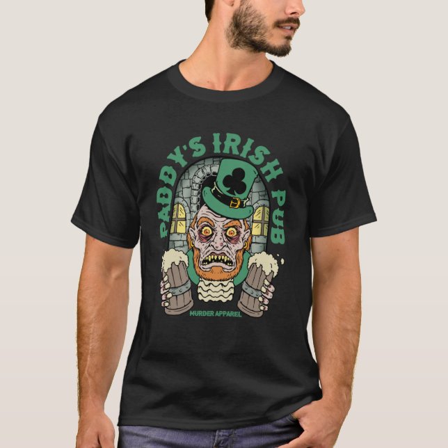 Paddy s Irish Pub St Patrick s T Shirt (Framsida)