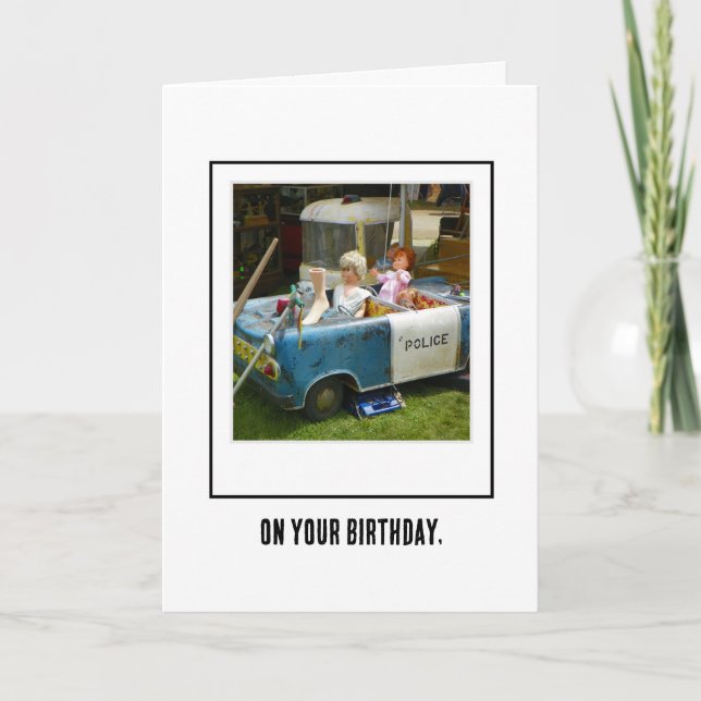 Paddy Wagon Birthday Greeting Card Tack Kort (Framsida)
