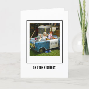 Paddy Wagon Birthday Greeting Card Tack Kort