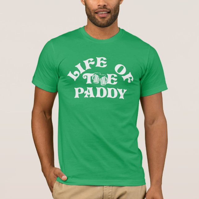 Paddygruppens ekonomiska St patricks day T Shirt (Framsida)