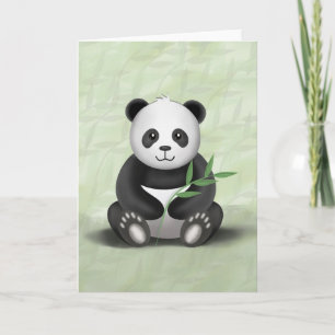 Paddykortet Panda - Greeting Card Kort