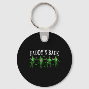 Paddys Back Funny Trump St patricks day Irish Sham Nyckelring