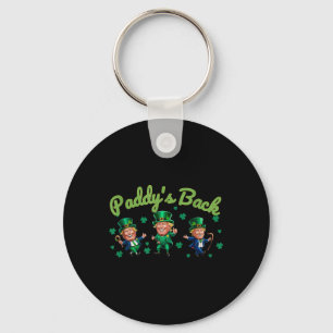Paddys Back Funny Trump St patricks day Irish Sham Nyckelring