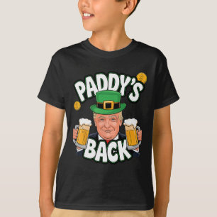 Paddy's Back Funny Trump St. Patrick's Day Shamroc T Shirt