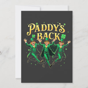 Paddy's Back St patrick's day Trump Dancing Inbjudningar