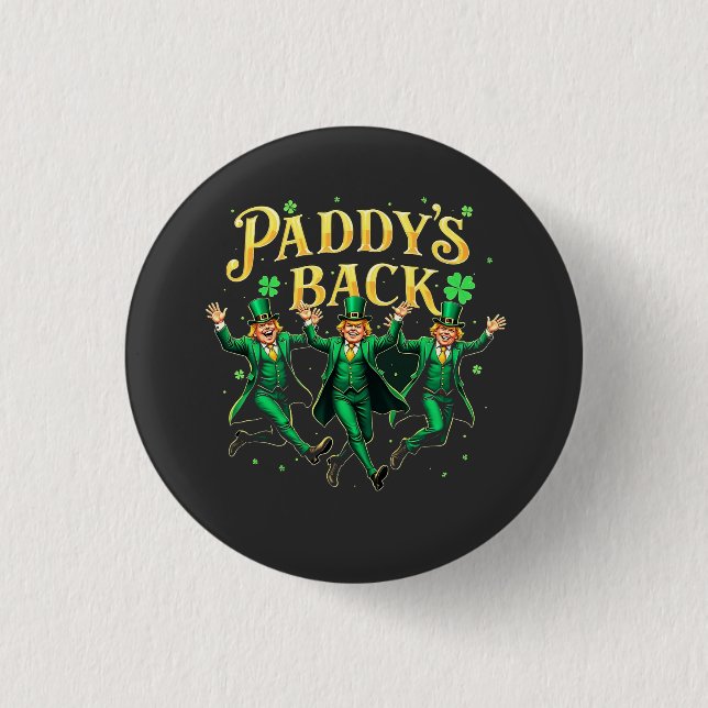 Paddy's Back St patrick's day Trump Dancing Knapp (Framsida)