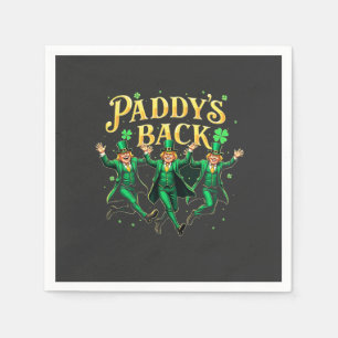 Paddy's Back St patrick's day Trump Dancing Pappersservett