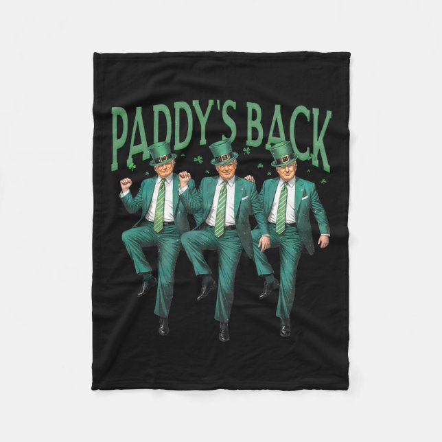 Paddy's Back Trump St patricks day St Pattys Day D Fleecefilt (Framsidan)