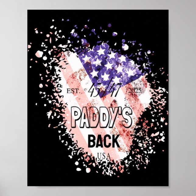 Paddy's Bakåt, trump1 Poster (Framsidan)