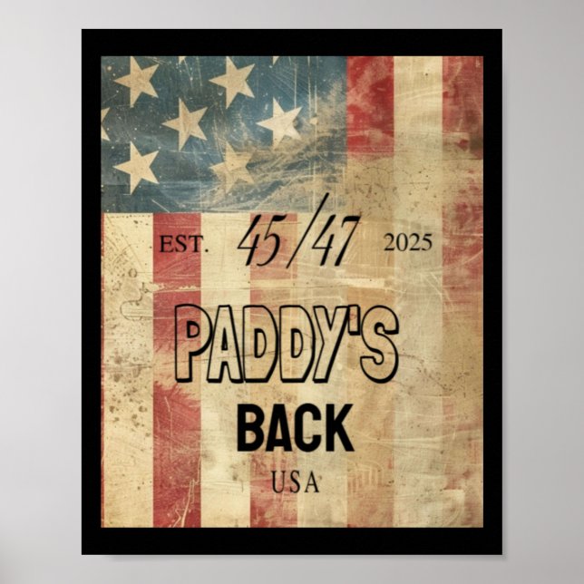 Paddy's Bakåt, trump2 Poster (Framsidan)