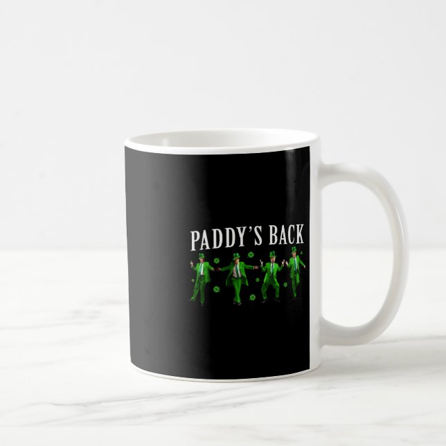 Paddy's Ck Roligt Trump St Patrick's Day Irländsk  Kaffemugg (Höger)