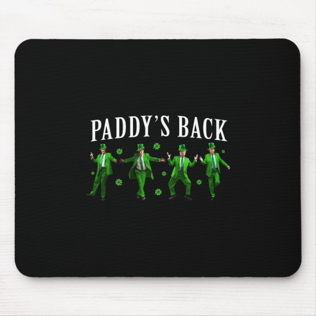 Paddy's Ck Roligt Trump St Patrick's Day Irländsk  Musmatta (Framsidan)
